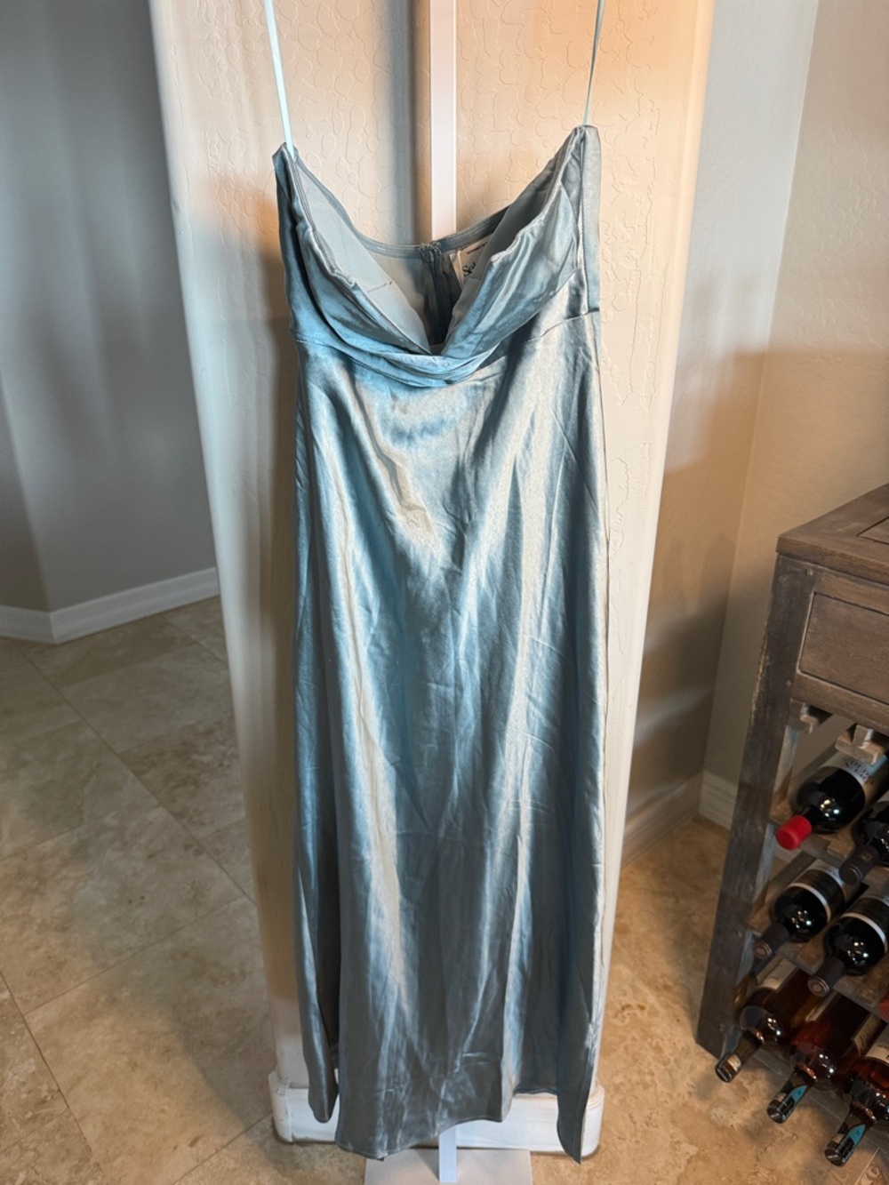 Selfie Leslie Ma Jolie Strapless Midi Dress Blue - Picture 6 of 8